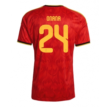 Billige Fotballdrakt Belgia Amadou Onana #24 Replika Hjemmedrakt VM 2026 Kortermet